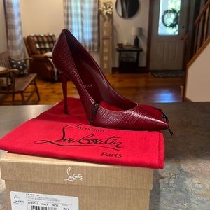 Christian Louboutin Kate 100 Bourbon Calf Lizzy